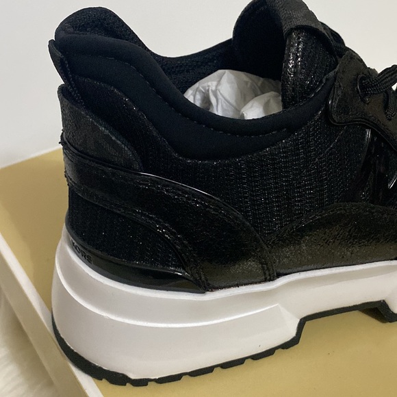 NWT Michael Kors Muse Trainer Glitter Chain Mesh Shoes - Picture 3 of 14